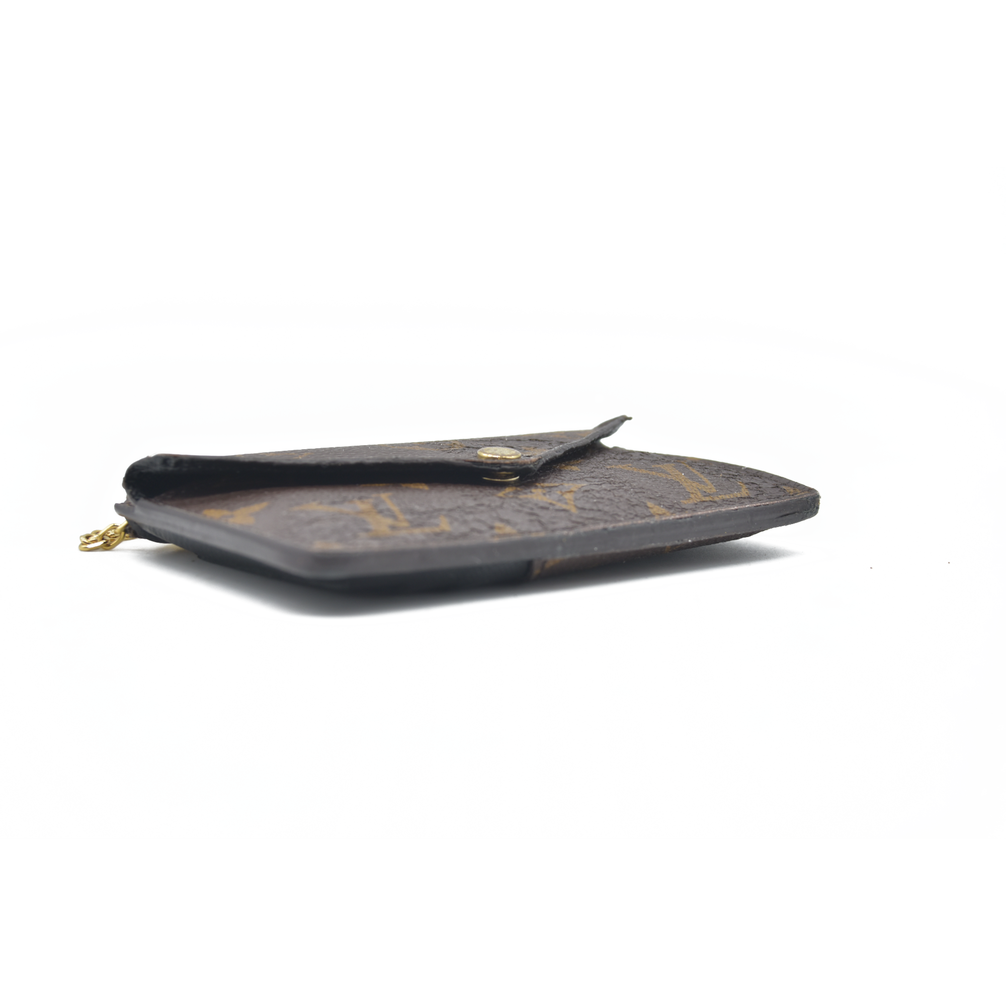 Louis Vuitton  Monogram Recto Verso Card Holder Black RFID Damaged