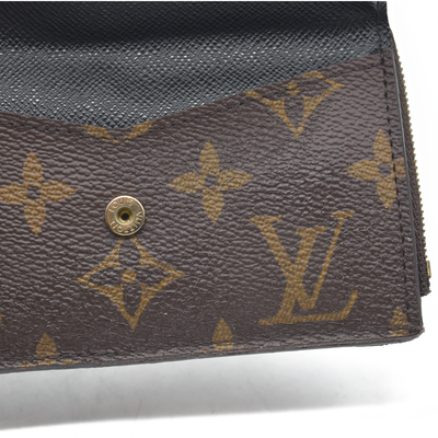 Louis Vuitton  Monogram Recto Verso Card Holder Black RFID Damaged