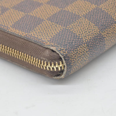 $915 2008 Louis Vuitton Damier Ebene Zippy Wallet  VI2078
