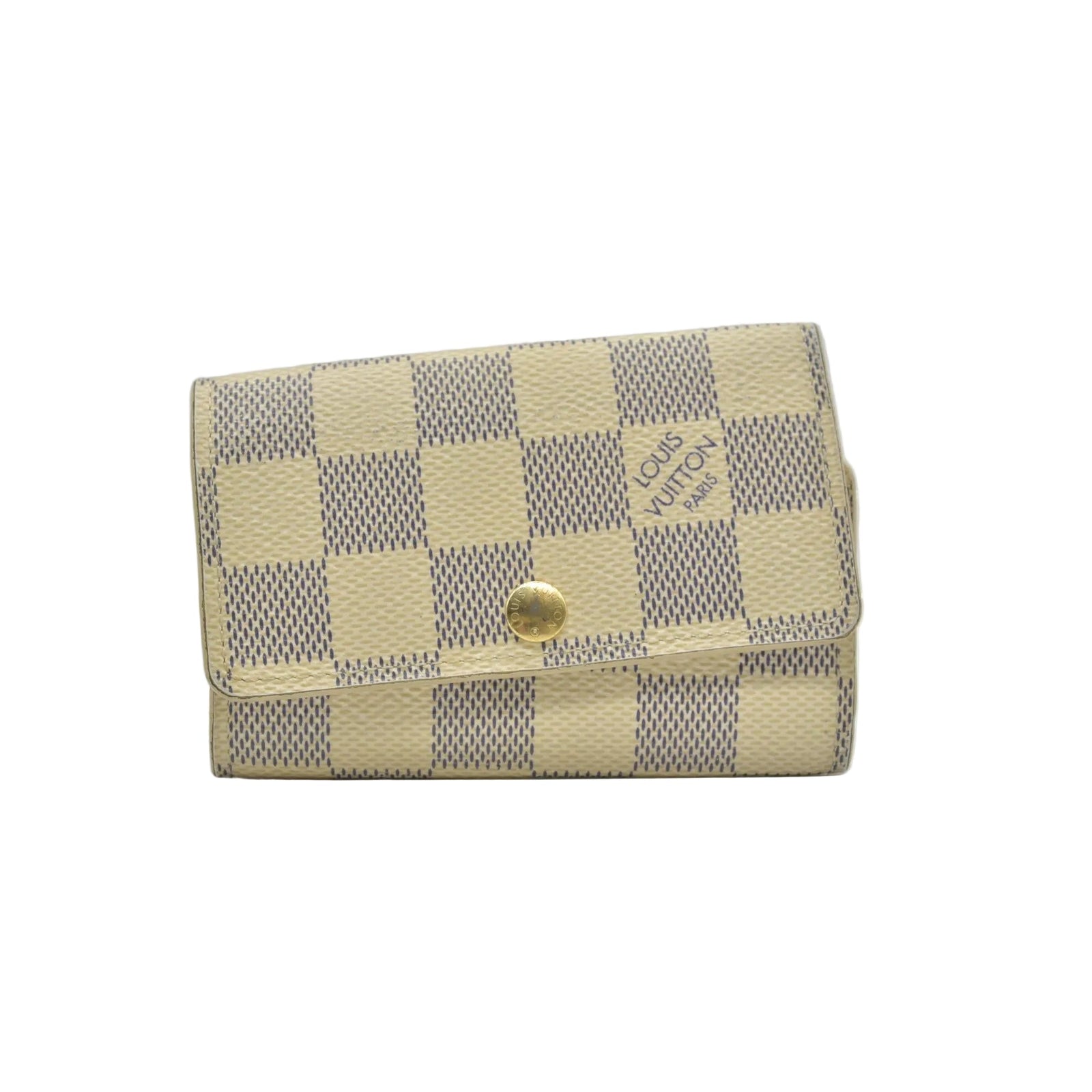 $345 Louis Vuitton Damier Azur Multicles 6 Key Holder CT4178