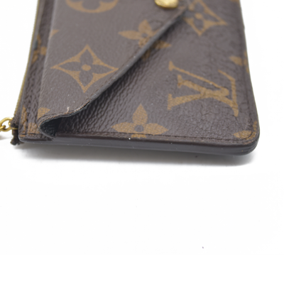 Louis Vuitton  Monogram Recto Verso Card Holder Black RFID Damaged