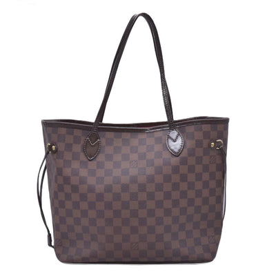 $2240 2009 Louis Vuitton Damier Ebene Neverfull MM Cherry AR0049 CONSIGNMENT 10021074