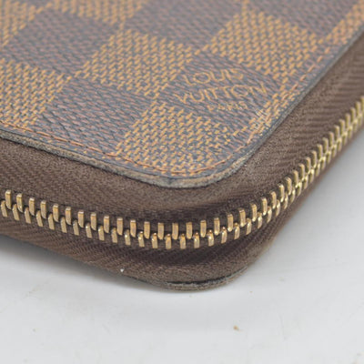 $915 2008 Louis Vuitton Damier Ebene Zippy Wallet  VI2078