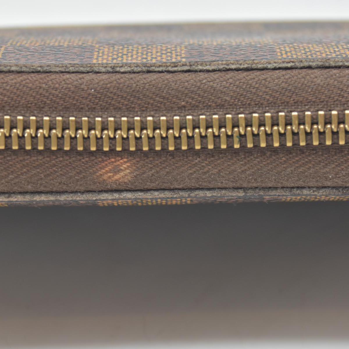 $915 2008 Louis Vuitton Damier Ebene Zippy Wallet  VI2078