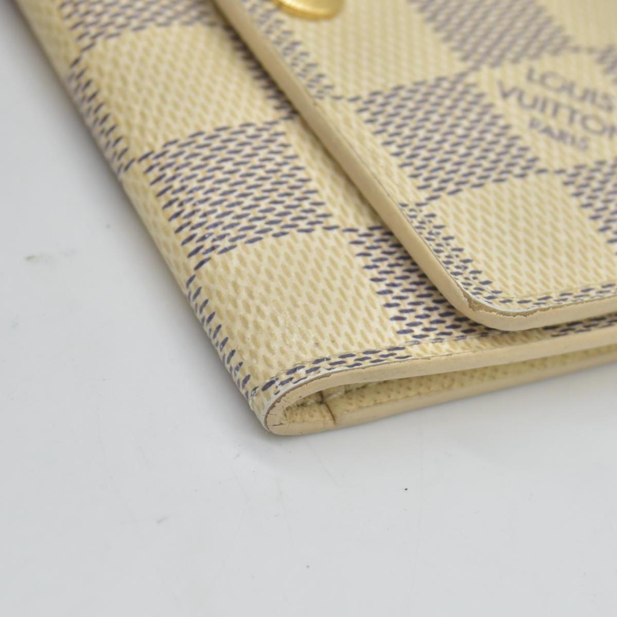 $345 LOUIS VUITTON Damier Azur Multicles 6 Ring Key Case