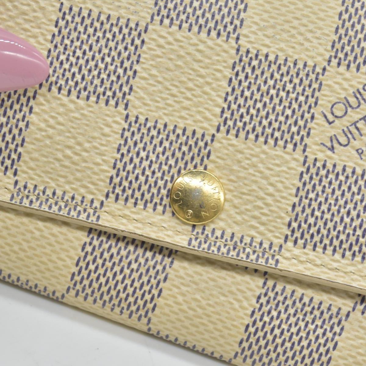 $345 LOUIS VUITTON Damier Azur Multicles 6 Ring Key Case