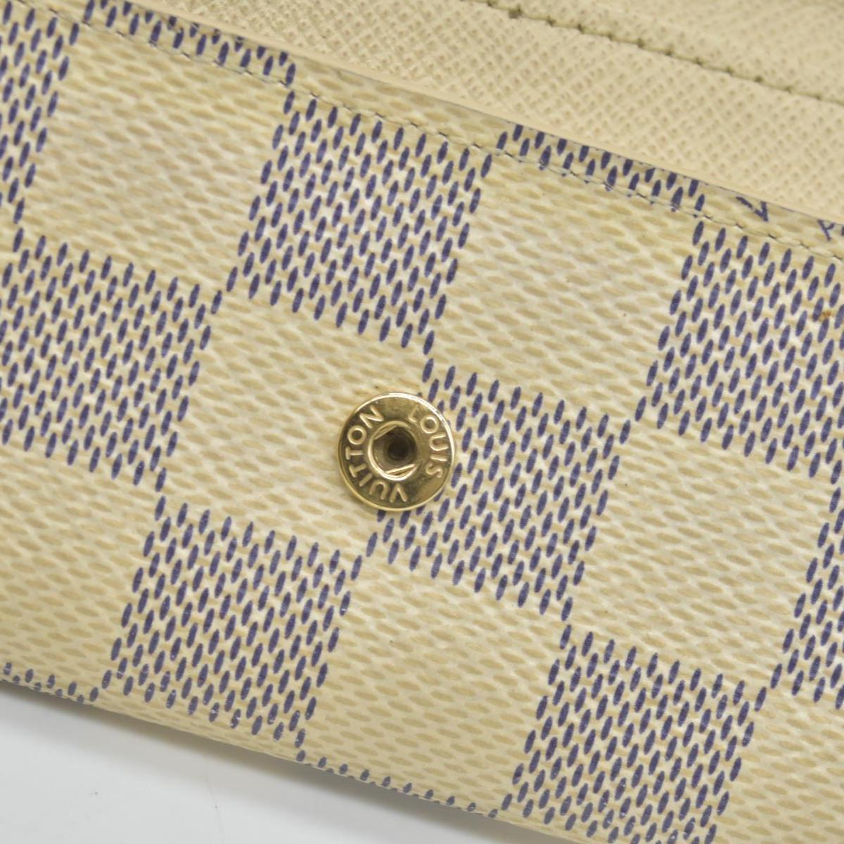 $345 LOUIS VUITTON Damier Azur Multicles 6 Ring Key Case