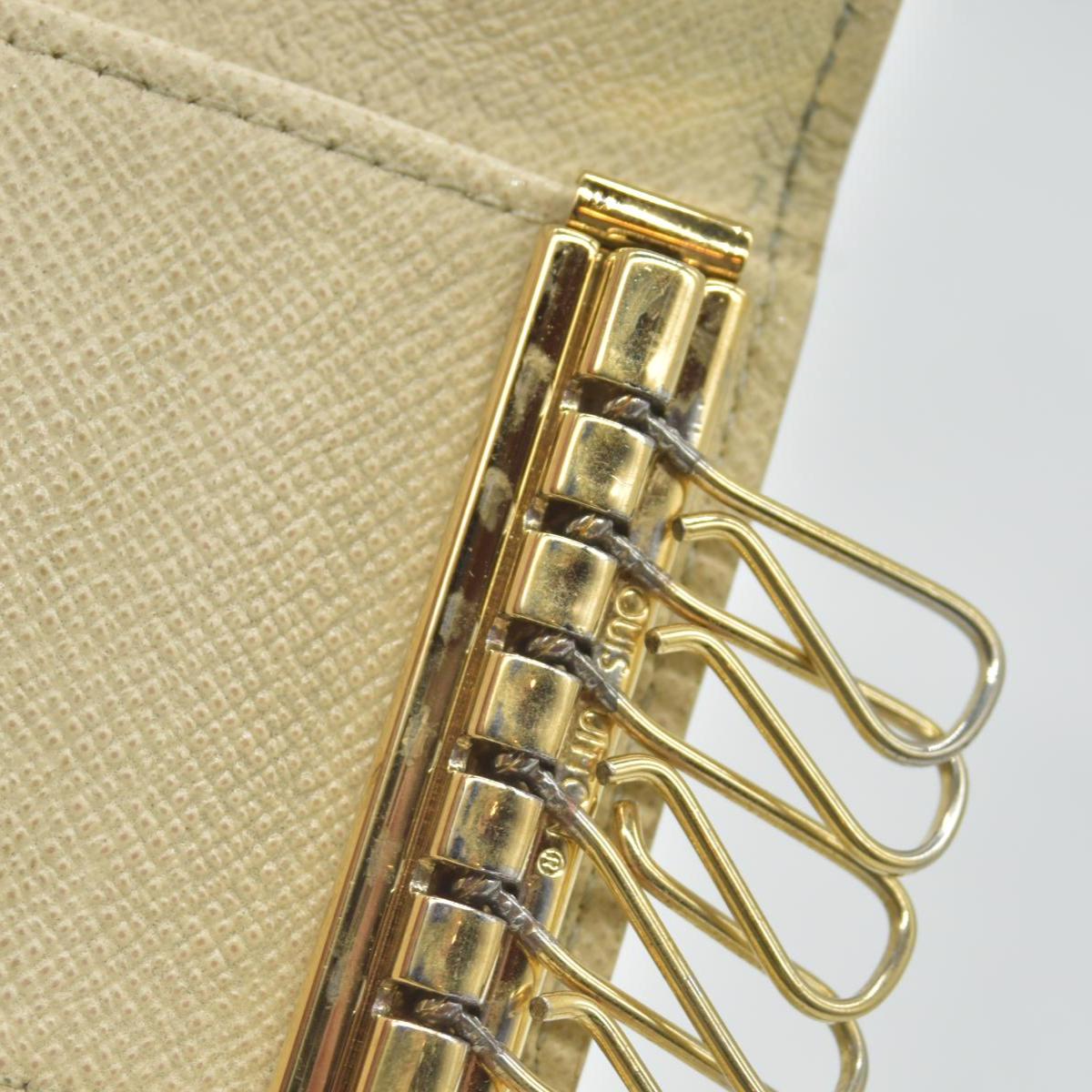 $345 LOUIS VUITTON Damier Azur Multicles 6 Ring Key Case