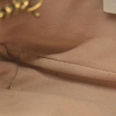 Gucci Super Mini Marmont Leather Shoulder Bag White GG Crossbody $1400