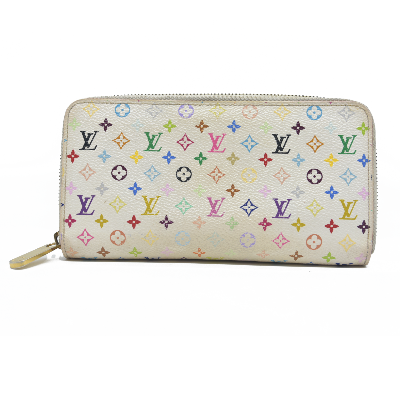 $1050 LOUIS VUITTON Monogram Multicolor Zippy Around Long Wallet CA0151