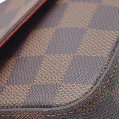 Louis Vuitton Damier Ebene Pochette Félicie Brown Coated Canvas Crossbody Bag