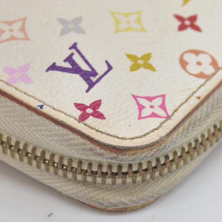 $1050 LOUIS VUITTON Monogram Multicolor Zippy Around Long Wallet CA0151