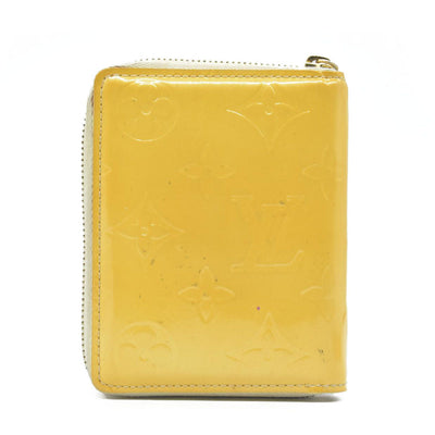$490 Louis Vuitton Monogram Vernis Patent Leather Broom Zip Around Wallet MI0999