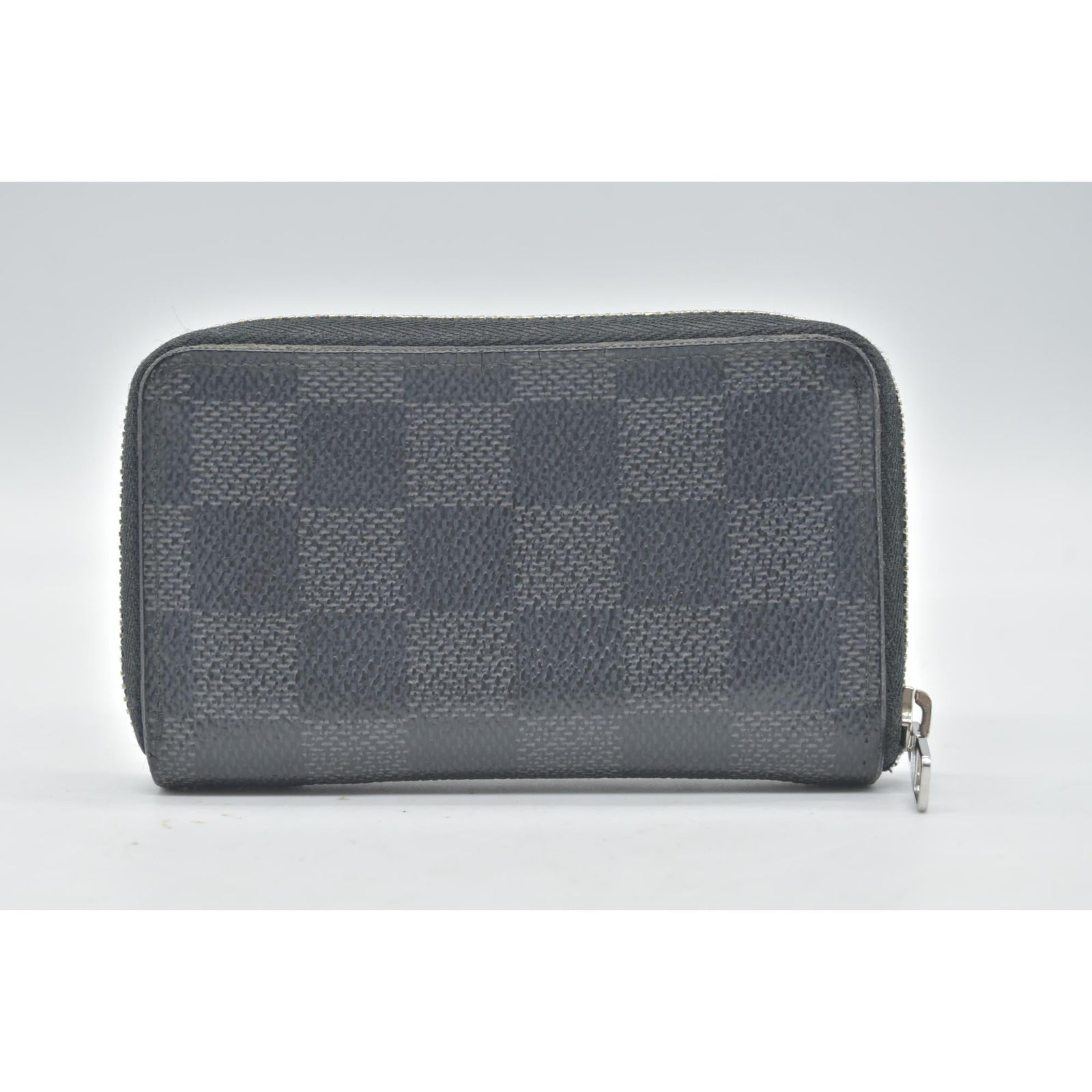 $435 2012 Louis Vuitton Damier Graphite Zippy Coin Purse Vertical MI2162