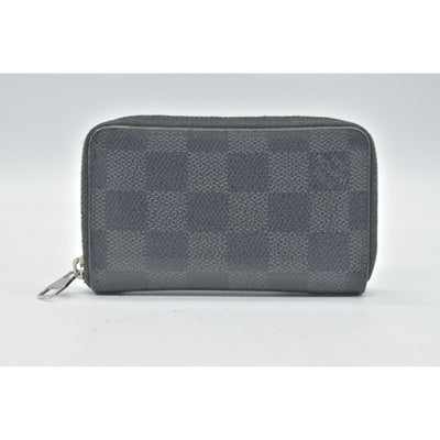 $435 2012 Louis Vuitton Damier Graphite Zippy Coin Purse Vertical MI2162
