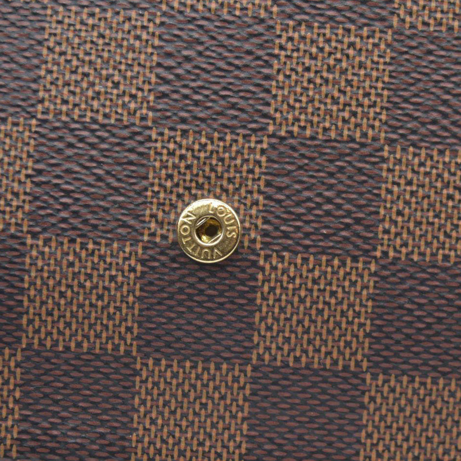 Louis Vuitton Damier Ebene Pochette Félicie Brown Coated Canvas Crossbody Bag