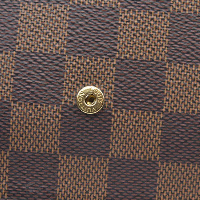 Louis Vuitton Damier Ebene Pochette Félicie Brown Coated Canvas Crossbody Bag