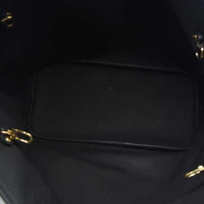 $3200 Louis Vuitton Monogram Calfskin Neo Neverfull Inside Out MM Black RFID