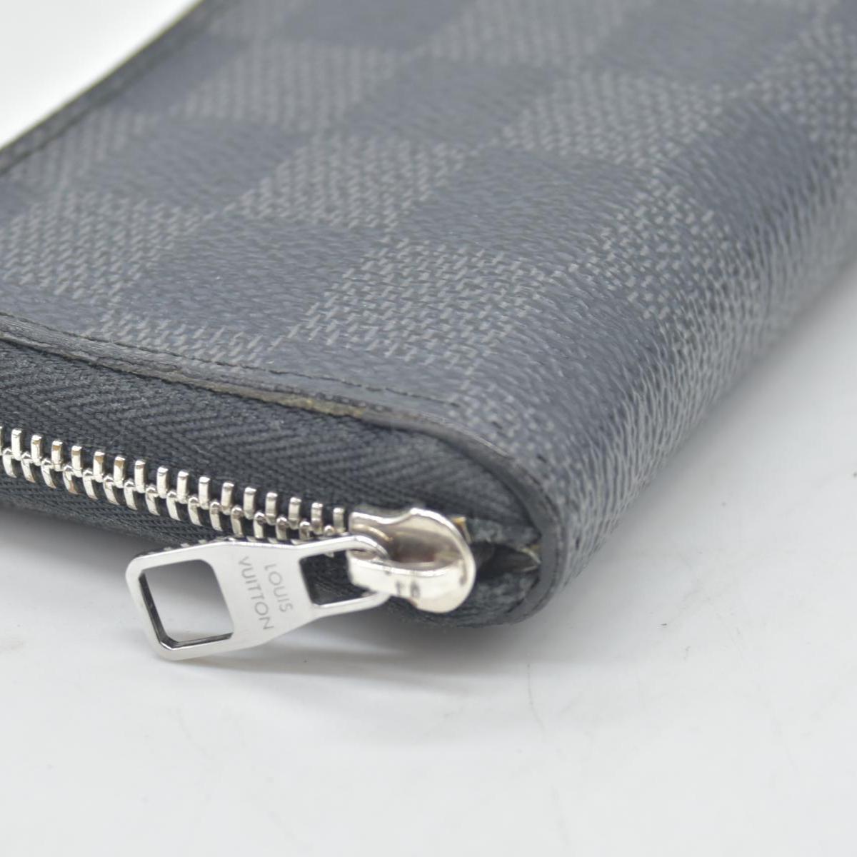 $435 2012 Louis Vuitton Damier Graphite Zippy Coin Purse Vertical MI2162