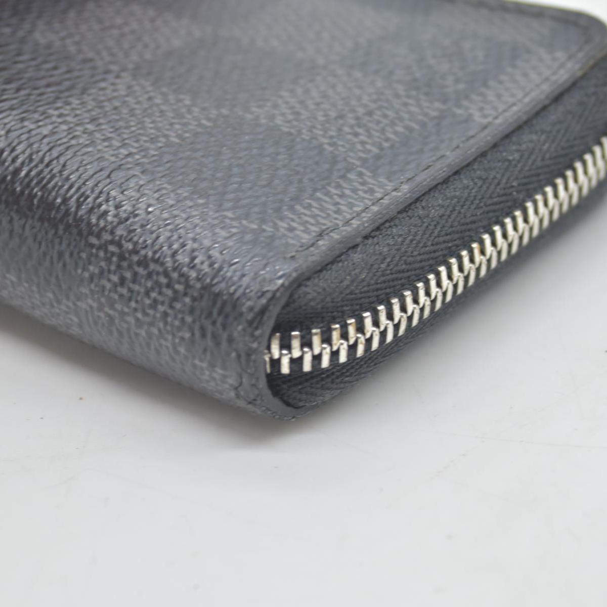 $435 2012 Louis Vuitton Damier Graphite Zippy Coin Purse Vertical MI2162