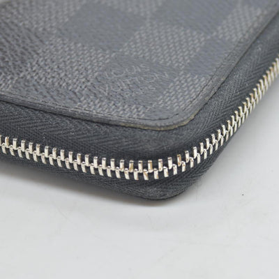 $435 2012 Louis Vuitton Damier Graphite Zippy Coin Purse Vertical MI2162