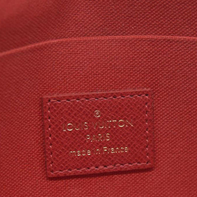 Louis Vuitton Damier Ebene Pochette Félicie Brown Coated Canvas Crossbody Bag