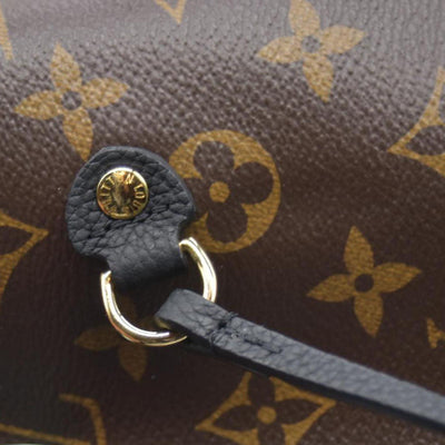 $3200 Louis Vuitton Monogram Calfskin Neo Neverfull Inside Out MM Black RFID