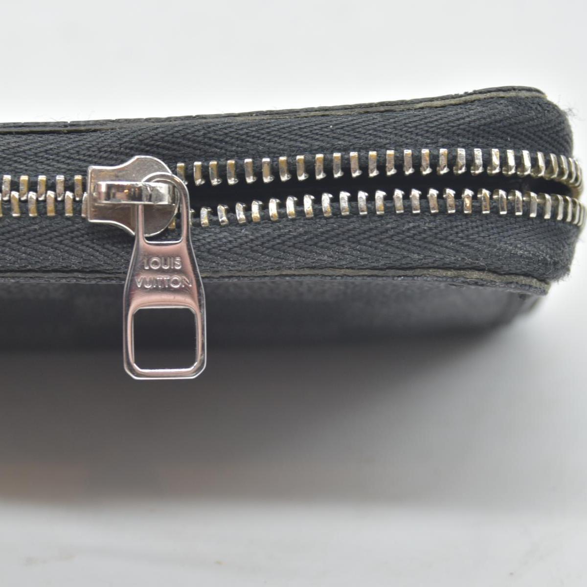 $435 2012 Louis Vuitton Damier Graphite Zippy Coin Purse Vertical MI2162