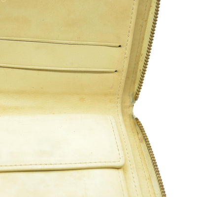 $490 Louis Vuitton Monogram Vernis Patent Leather Broom Zip Around Wallet MI0999