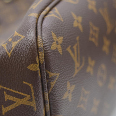 $3200 Louis Vuitton Monogram Calfskin Neo Neverfull Inside Out MM Black RFID