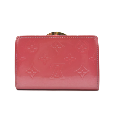 $935 LOUIS VUITTON Monogram Vernis Porte Monnaie Billets Viennois wallet