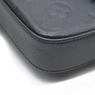 $1720 AUCTION Louis Vuitton  Empreinte Pochette Felicie Chain Wallet Black RFID New Model