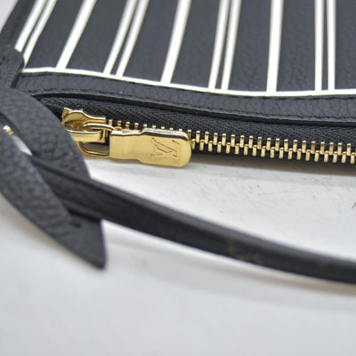 $3200 Louis Vuitton Monogram Calfskin Neo Neverfull Inside Out MM Black RFID