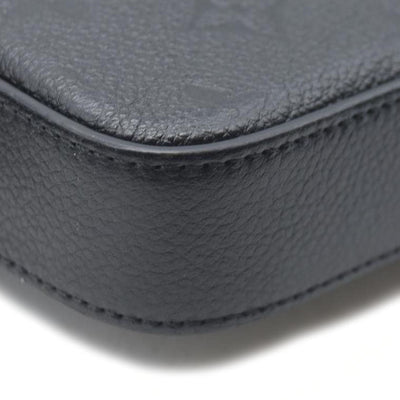 $1720 AUCTION Louis Vuitton  Empreinte Pochette Felicie Chain Wallet Black RFID New Model