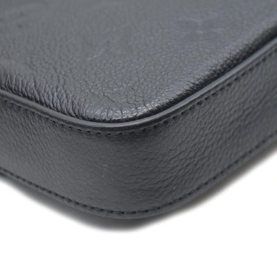 $1720 AUCTION Louis Vuitton  Empreinte Pochette Felicie Chain Wallet Black RFID New Model