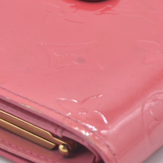 $935 LOUIS VUITTON Monogram Vernis Porte Monnaie Billets Viennois wallet