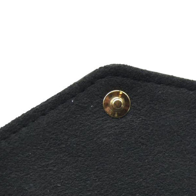 $1720 AUCTION Louis Vuitton  Empreinte Pochette Felicie Chain Wallet Black RFID New Model