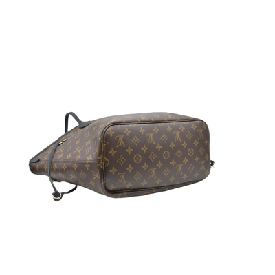 $3200 Louis Vuitton Monogram Calfskin Neo Neverfull Inside Out MM Black RFID