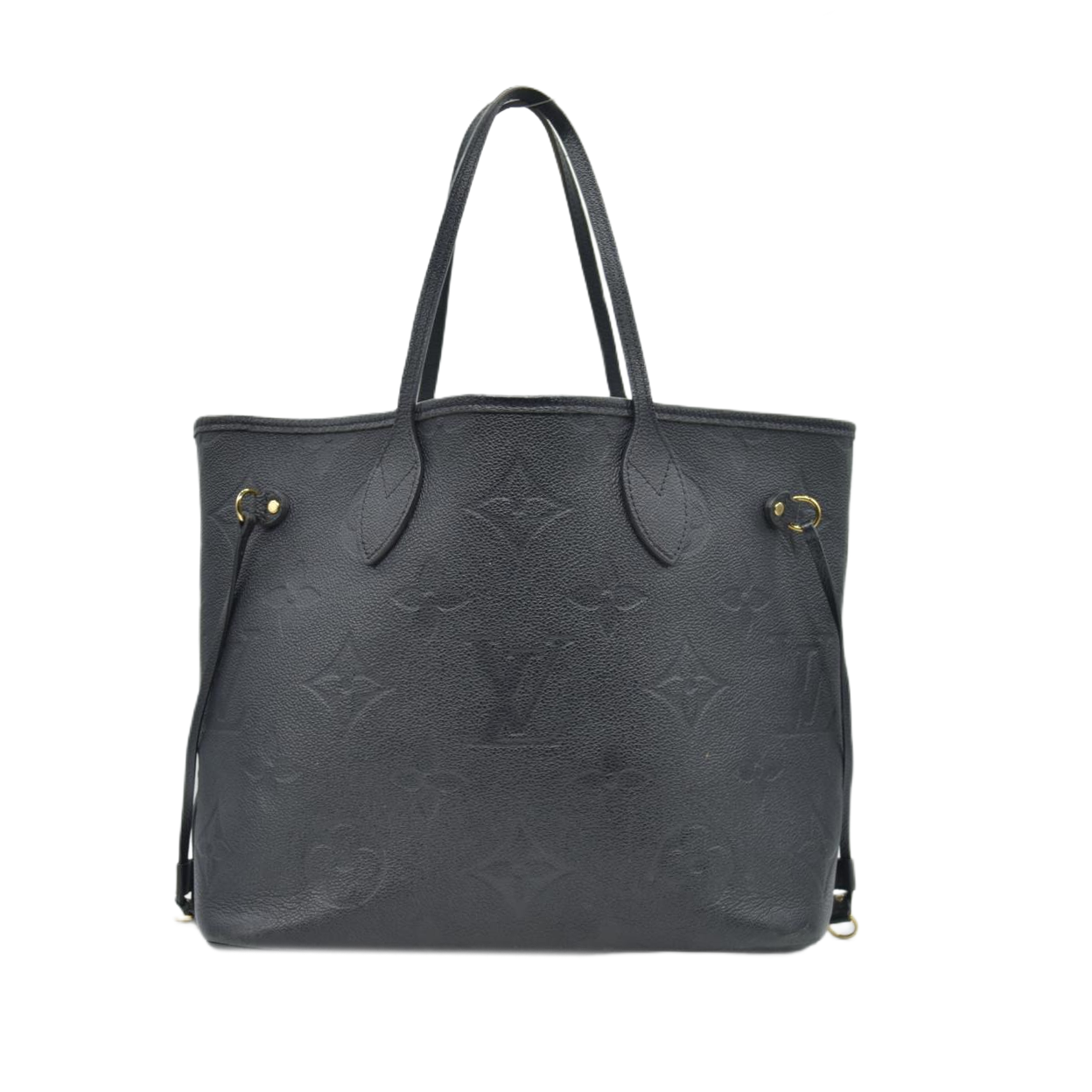 $3050 RFID Louis Vuitton Empreinte Monogram Giant Neverfull MM Black