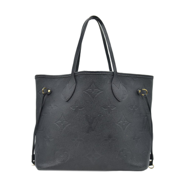 $3050 RFID Louis Vuitton Empreinte Monogram Giant Neverfull MM Black