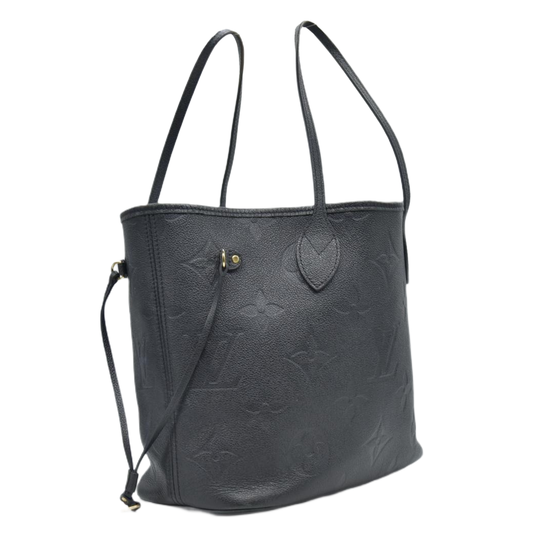 $3050 RFID Louis Vuitton Empreinte Monogram Giant Neverfull MM Black