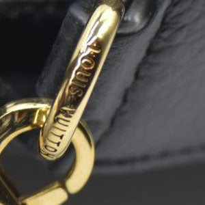 $1720 AUCTION Louis Vuitton  Empreinte Pochette Felicie Chain Wallet Black RFID New Model