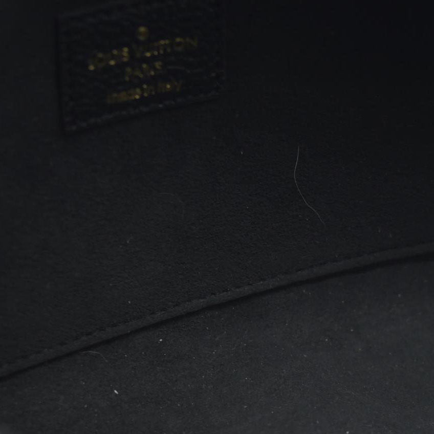 $1720 AUCTION Louis Vuitton  Empreinte Pochette Felicie Chain Wallet Black RFID New Model