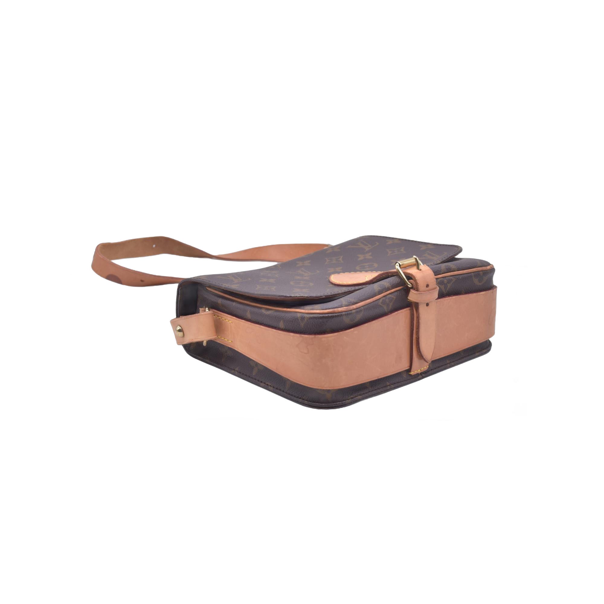 $1440 1993 Louis Vuitton Cartouchiere MM Monogram Crossbody Shoulder Bag SL1913 10021022
