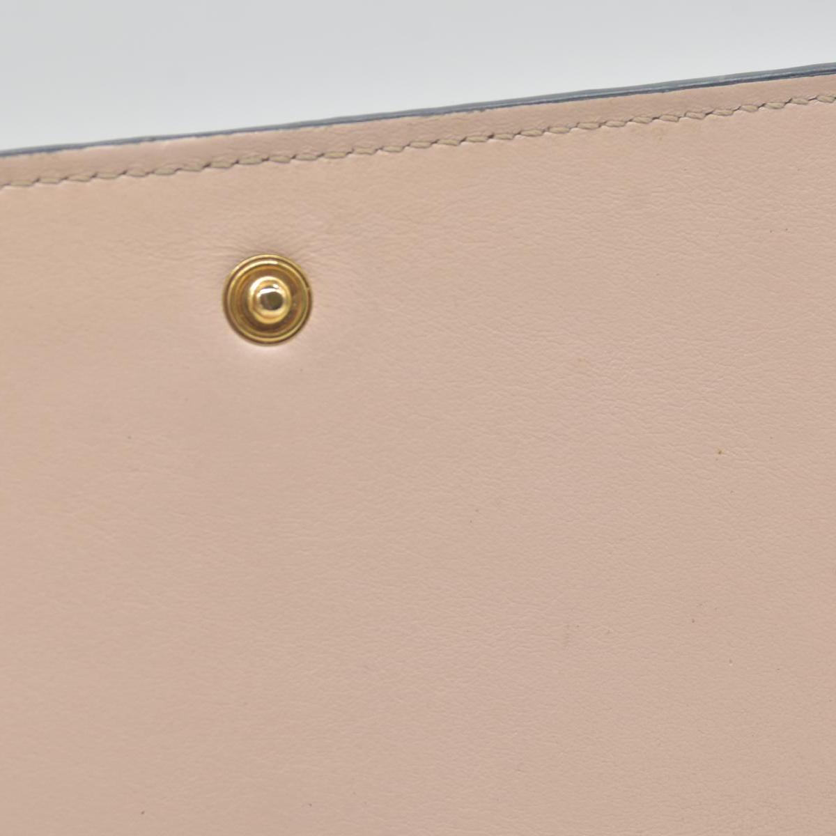 $480 Chloe Alphabet Compact Trifold Leather Wallet E