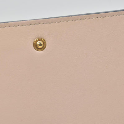 $480 Chloe Alphabet Compact Trifold Leather Wallet E
