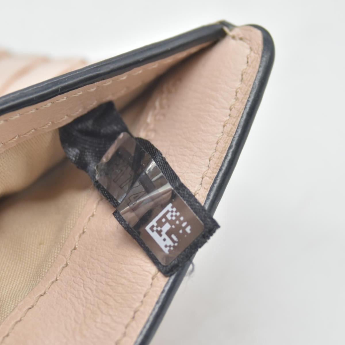 $480 Chloe Alphabet Compact Trifold Leather Wallet E