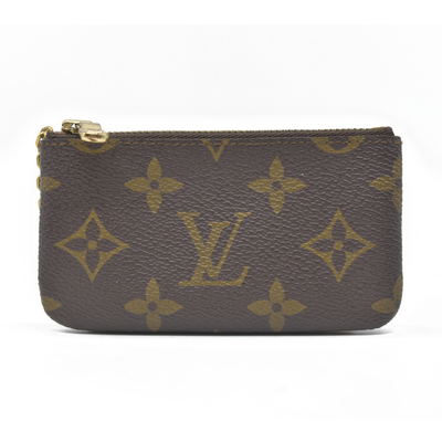 $345 LOUIS VUITTON Monogram Coin Purse Key Pochette Cles 0920ET
