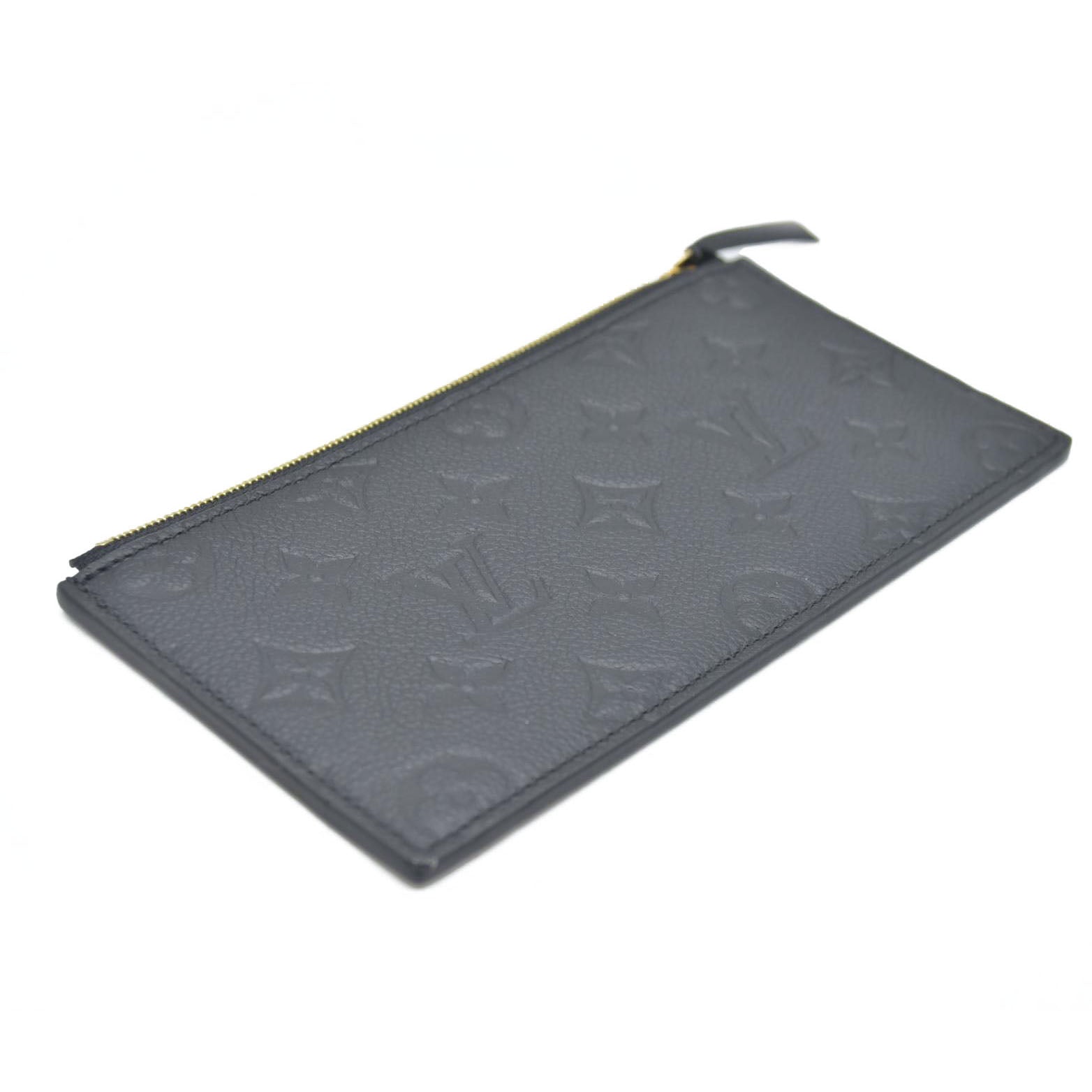 AUCTION LOUIS VUITTON  Epi Pochette Felicie Black  Noir $1720 Zipper Pouch