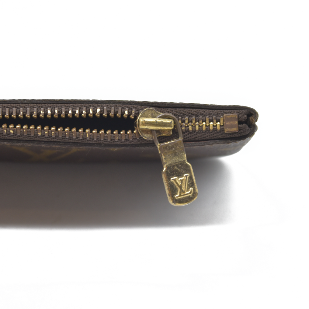 $345 LOUIS VUITTON Monogram Coin Purse Key Pochette Cles 0920ET